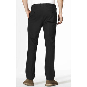 Microcheck Straight Leg Trousers-Black-1