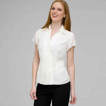 Load image into Gallery viewer, Must Have Washable No-Iron Georgette Blouse-White-0