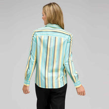 Load image into Gallery viewer, Long Sleeve Striped Button Down-Green-1