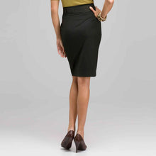 Load image into Gallery viewer, Belted Pencil Skirt-Green-1