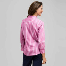 Load image into Gallery viewer, Striped Button Down with Pot Dot Cuffs-Green-1