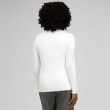 Load image into Gallery viewer, Rib Trim V-Neck Cardigan-White-1
