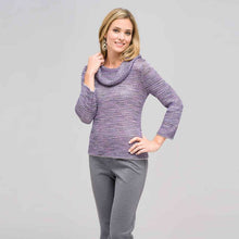 Load image into Gallery viewer, Tweed Cowl Neck Sweater-Green-0