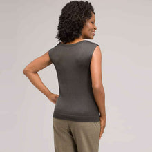 Load image into Gallery viewer, Sleeveless Scoop Neck Shell-Green-1