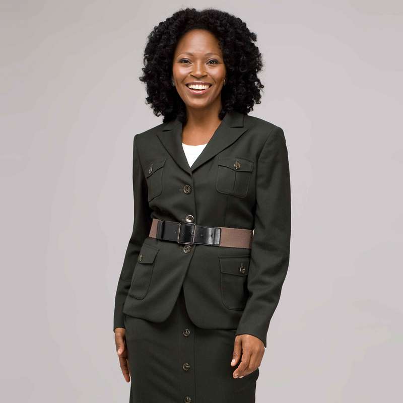 Belted Safari Jacket-Green-0