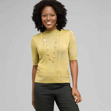 Load image into Gallery viewer, Elbow Sleeve Ribbed Sweater-Green-0