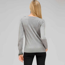 Load image into Gallery viewer, Ruffle Front V-Neck Cardigan-Black-1