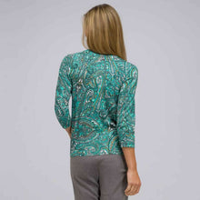 Load image into Gallery viewer, 3/4 Sleeve Crew Neck Cardigan-Green-1