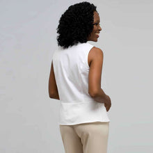 Load image into Gallery viewer, Sleeveless Pleated Shirt-Green-1
