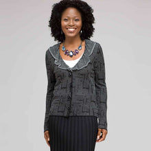 Load image into Gallery viewer, Ruffle Front Cardigan-Green-0