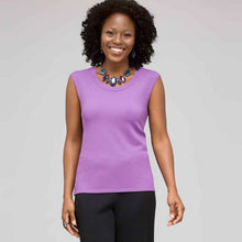 Load image into Gallery viewer, Sleeveless Scoop Neck Shell-Green-0