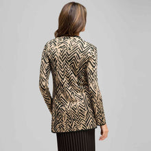 Load image into Gallery viewer, Zig-Zag Patterned Cardigan-Green-1