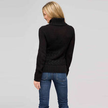 Load image into Gallery viewer, Wool Blend Turtle Neck Sweater-Green-1