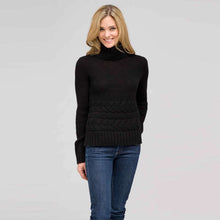 Load image into Gallery viewer, Wool Blend Turtle Neck Sweater-Green-0