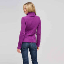 Load image into Gallery viewer, Wool Blend Turtle Neck Sweater-White-1