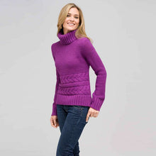 Load image into Gallery viewer, Wool Blend Turtle Neck Sweater-White-0