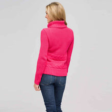 Load image into Gallery viewer, Wool Blend Turtle Neck Sweater-Black-1