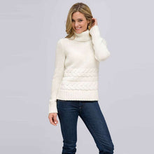 Load image into Gallery viewer, Wool Blend Turtle Neck Sweater-Orange-0