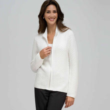 Load image into Gallery viewer, Textured Zip Front Cardigan-Green-0