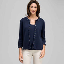 Load image into Gallery viewer, Trimmed Cardigan-Green-0