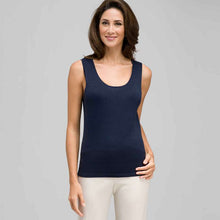 Load image into Gallery viewer, Sleeveless Scoop Neck Shell-Green-0