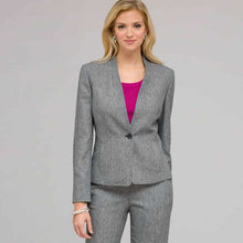 Load image into Gallery viewer, One Button Flat Front Jacket-Green-0