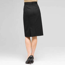 Load image into Gallery viewer, Slim Skirt With Back Kick Pleats-Green-1