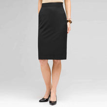Load image into Gallery viewer, Slim Skirt With Back Kick Pleats-Green-0
