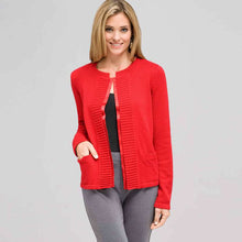Load image into Gallery viewer, Rib Trim Cardigan-Green-0
