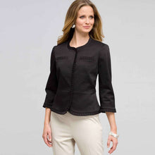 Load image into Gallery viewer, Ruffle Trim Jacket-Green-0