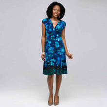 Load image into Gallery viewer, Floral Jersey Dress-Green-0