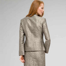 Load image into Gallery viewer, V-Neck Shimmer Jacket-Green-1