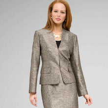 Load image into Gallery viewer, V-Neck Shimmer Jacket-Green-0