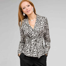 Load image into Gallery viewer, Tie Front Printed Blouse-Green-0