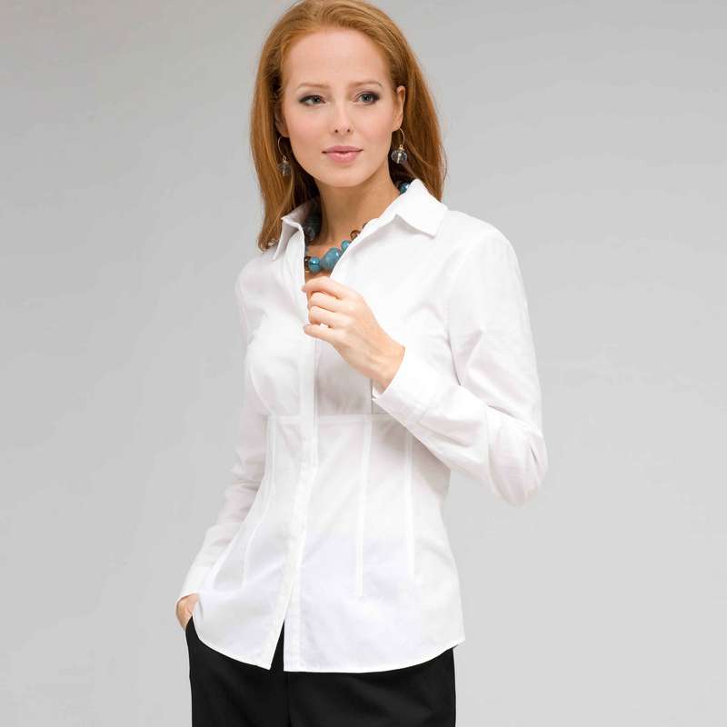 Long Sleeve Seamed Shirt-Green-0