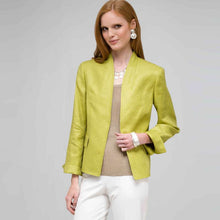 Load image into Gallery viewer, Textured 2 Pocket Jacket-Green-0