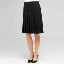 Load image into Gallery viewer, Side Button Pleated Skirt-Green-0