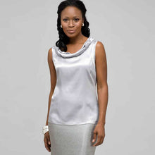 Load image into Gallery viewer, Sleeveless Twist Neck Blouse-Green-0