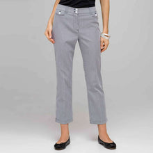Load image into Gallery viewer, Striped Crop Pants-Green-0