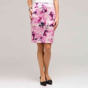 Floral Slim Skirt-Green-0