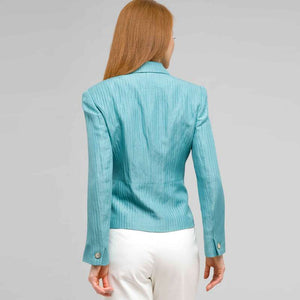 2 Button Front Jacket-Green-1