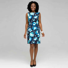 Load image into Gallery viewer, Floral Sheath Dress-Green-0