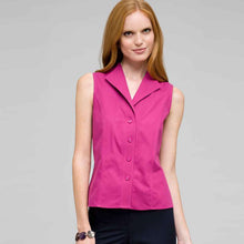 Load image into Gallery viewer, Sleeveless Blouse-Green-0