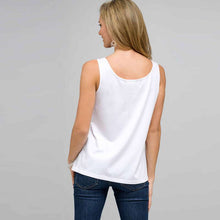 Load image into Gallery viewer, Scoop Neck Tank With Embroidery-Green-1