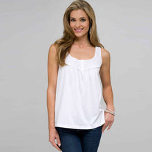 Load image into Gallery viewer, Scoop Neck Tank With Embroidery-Green-0