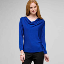 Load image into Gallery viewer, Draped Neck Top-Green-0
