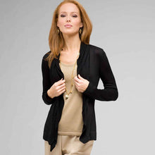 Load image into Gallery viewer, Ruffle Front Cardigan-Green-0