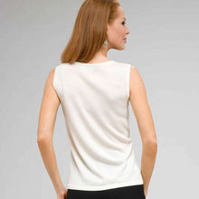 Load image into Gallery viewer, Scoop Neck Shell-White-1