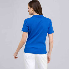 Load image into Gallery viewer, Short Sleeve Solid Cotton Polo Tee-White-1
