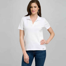 Load image into Gallery viewer, Short Sleeve Solid Cotton Polo Tee-Black-0